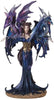 Unknown1 10 25" h Blue Fairy Two Dragons Statue Fantasy Decoration Figurine Polyresin