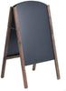 31 5 inch Frame Sign Menu Chalkboard Wooden Sidewalk Easel Chalk Stand Black MDF - Diamond Home USA