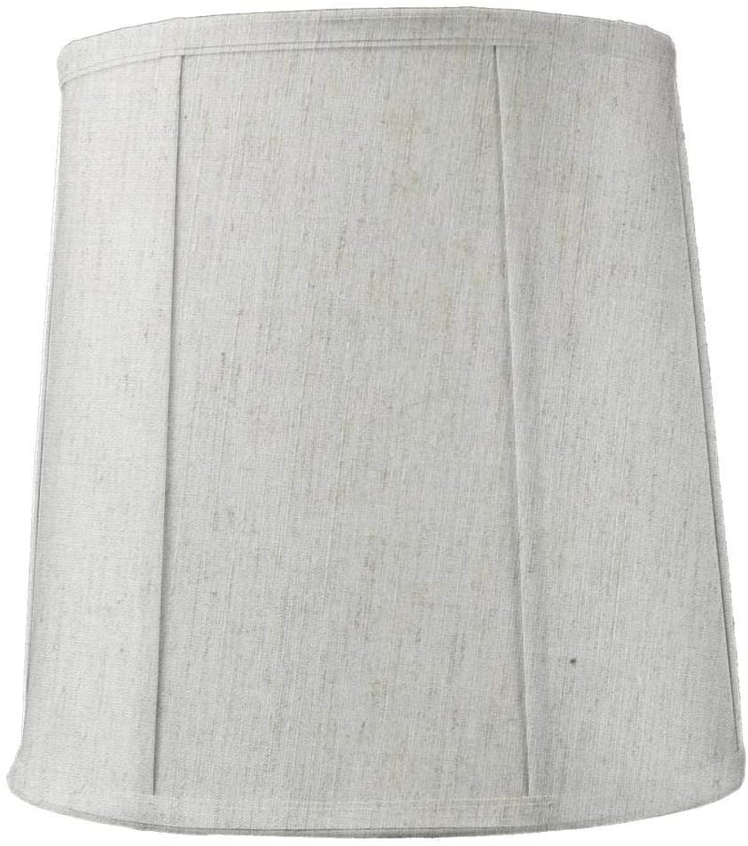 14"x16"x17" Tall Drum Softback Lampshade Textured Oatmeal