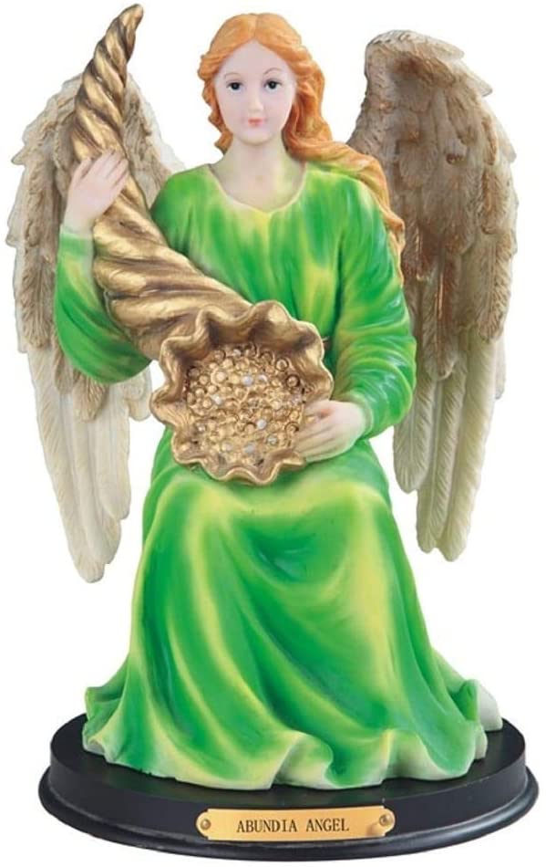 12" h Angel Statue Abundance Holy Figurine Religious