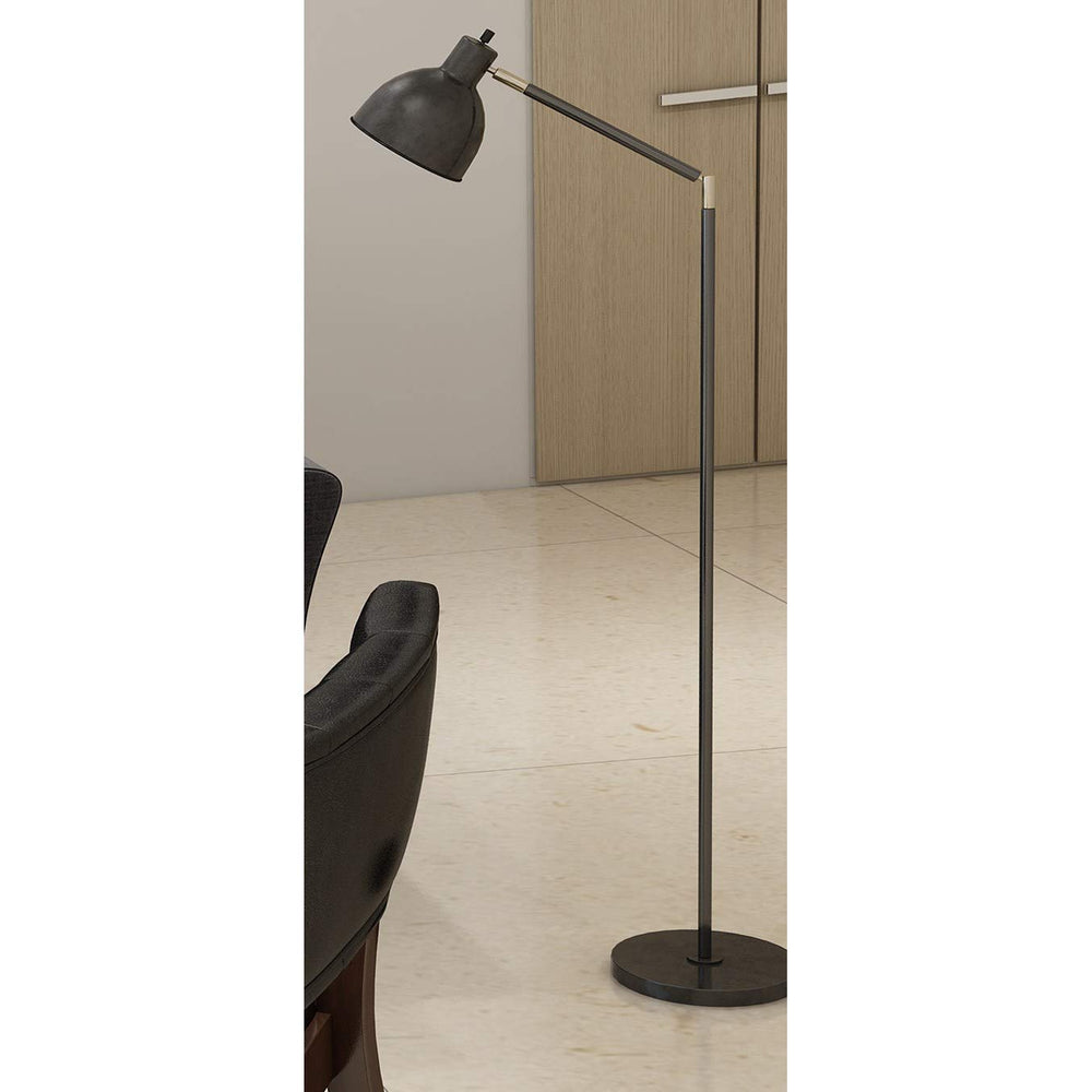 Black Arc Floor Lamp Arm Gooseneck Reading Light Modern Contemporary Standing Lamp Metal Living Room Bedroom Brass