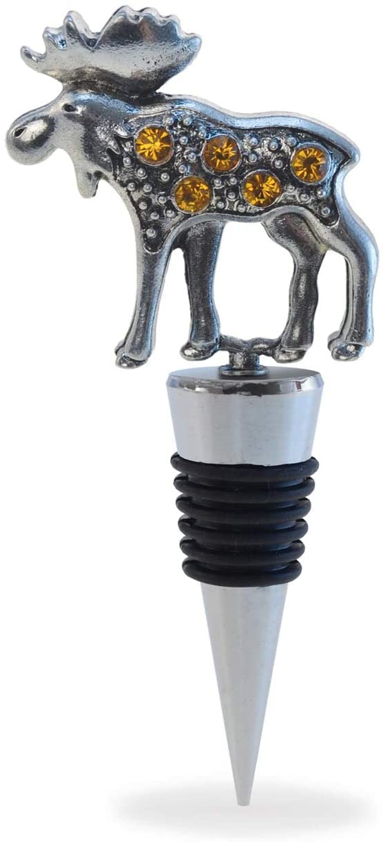 Cheers Multicolored Metal Moose Wine Stopper Color 1