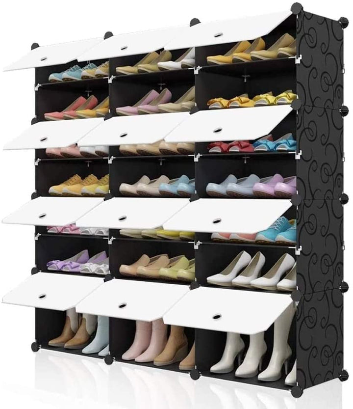 Portable 48 Pair Shoe Rack Organizer Tower Shelf Storage