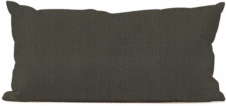 MISC Charcoal Kidney Decorative Pillow Grey Solid Color Casual Polyester Single