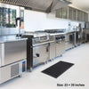MISC Bar Kitchen Industrial Rubber Non Slip Hexagonal Mat 60x90cm 6090cm Black Classic Rectangle Polyester Latex Free