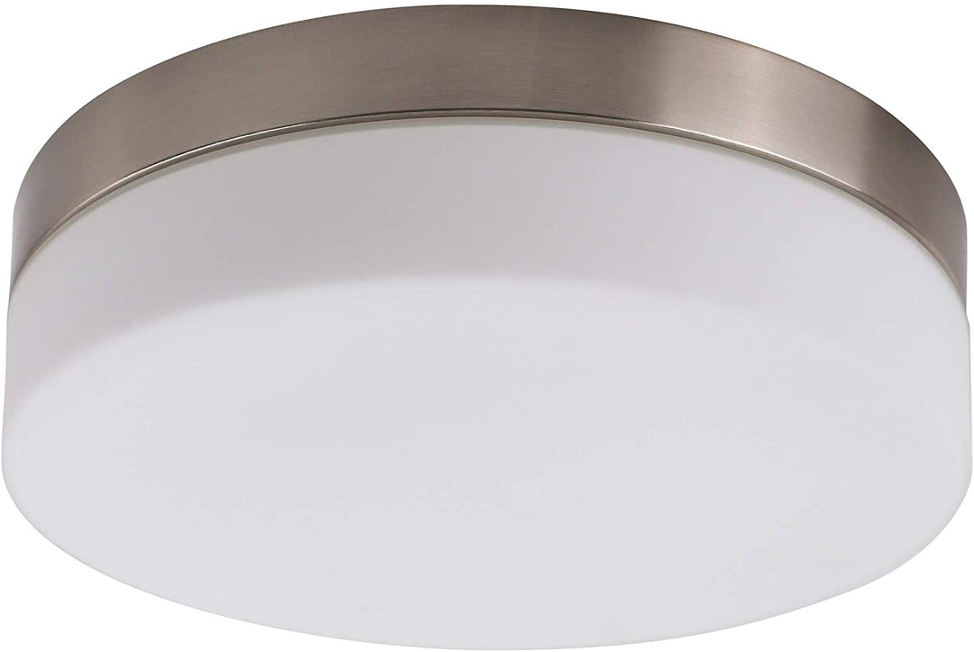 Led Flush Mount Ceiling Light Brushed Nickel Mid Century