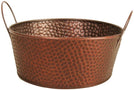 Round Copper Ed Metal 10 5" Beverage Bucket Tub Brown
