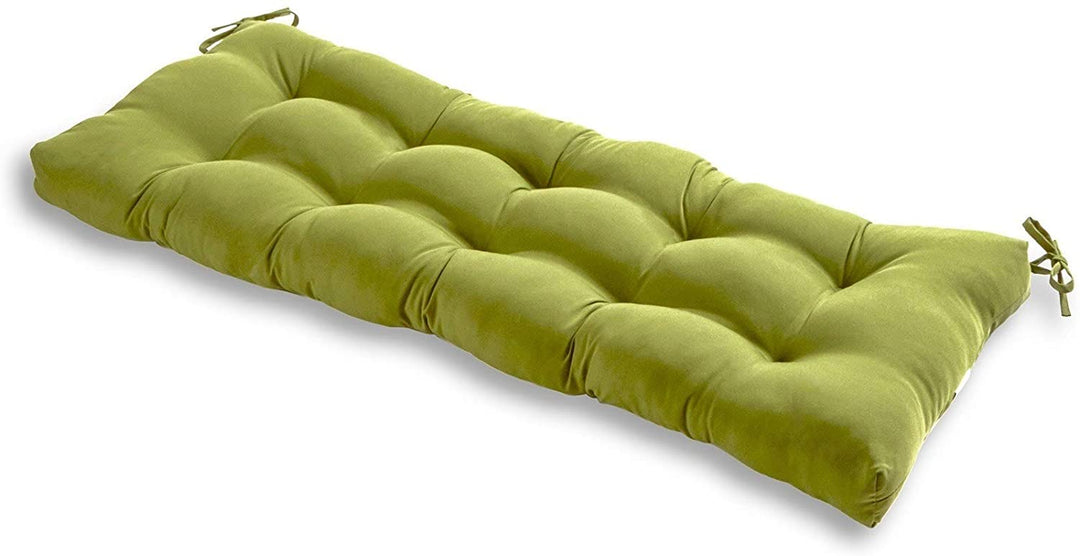 18 inch X 51 inch Outdoor Green Bench Cushion Solid Modern Contemporary Transitional Polyester Fade Resistant Uv Water