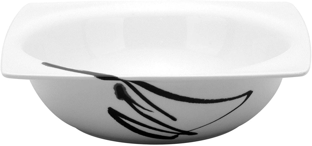 Paint It Black Sqare Salad Bowl 8 5" 48oz (Set 2) White