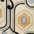 Handmade Tibetan Wool Rug (India) 4' X 6' Brown Geometric Oriental Modern Contemporary Rectangle Natural Fiber Latex Free