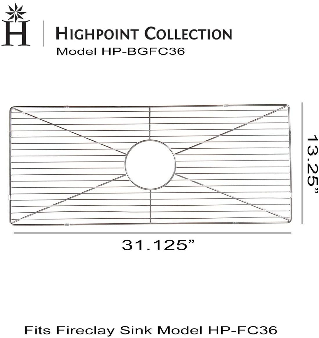 Bottom Grid Hp fc36 36 inch Farmhouse Sink Lead Free Rust