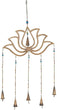 MISC Traditional 30 X 15 Inch Iron Wood Lotus Wind Chime Gold