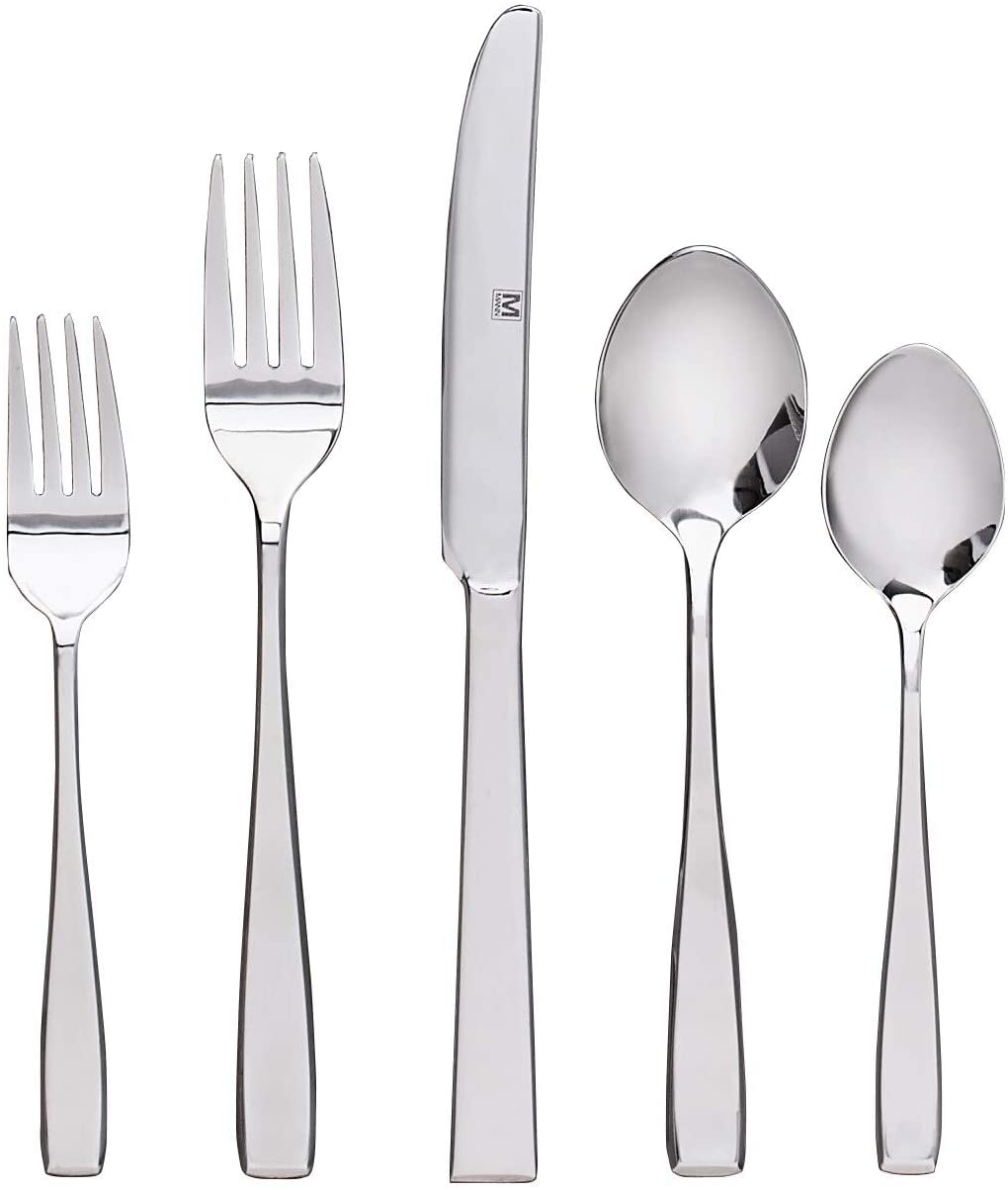 Flatware Stainless Steel 40pc Set Nice 9" X 0'5" Modern Contemporary - Diamond Home USA