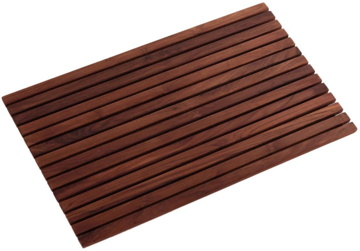 Teak Brown Shower Mat 31 4"x19 6"