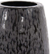 MISC Chiseled Texture Black Iron Cylinder Vase Large