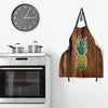 MISC Pineapple Apron 27 X 30 Brown