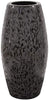 MISC Chiseled Texture Black Iron Cylinder Vase Large