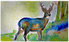Deer Door Mat 18x26 Color Casual Rectangle Polyester Made USA Stain Resistant