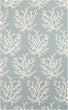 MISC Hand Woven Hornet Powder Blue Wool Area Rug 2' X 3' Abstract Latex Free Handmade