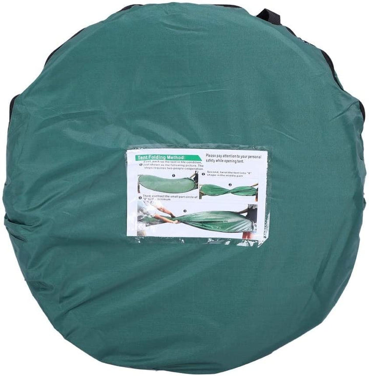 Portable Outdoor Toilet Dressing Fitting Room Shelter Tent Canopies Green Polyester - Diamond Home USA