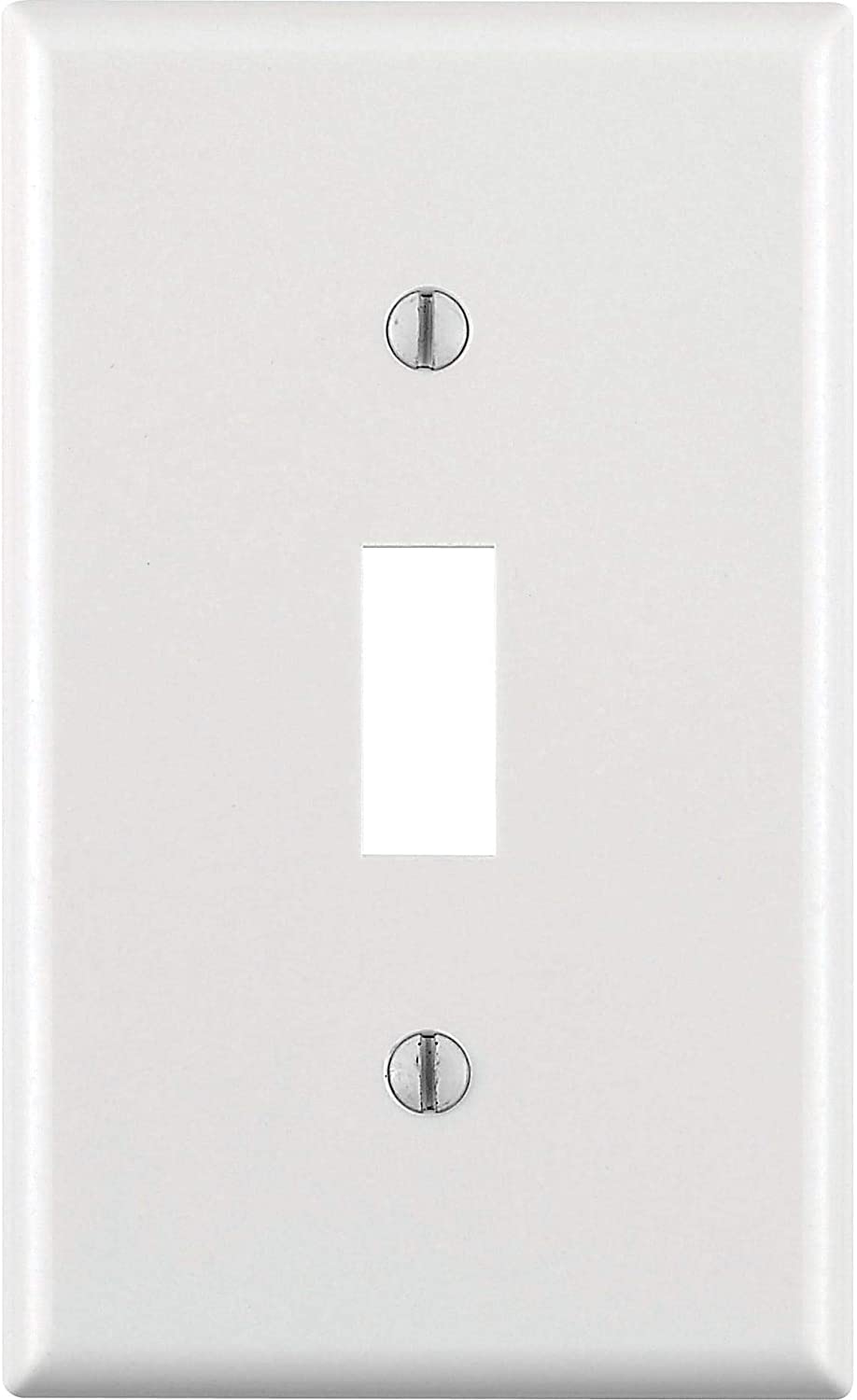 MISC Single White Toggle Wallplate 10 Pack Plastic