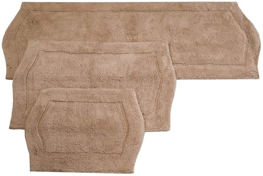 Cotton 3 Piece Bath Rug Set