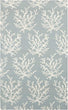 MISC Hand Woven Hornet Powder Blue Wool Area Rug 3'3" X 5'3" Abstract Latex Free Handmade