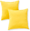 Unknown1 Driftwood Yellow Outdoor 17 inch Accent Pillow (Set 2) Solid Modern Contemporary Transitional Polyester Fade Resistant Uv Water