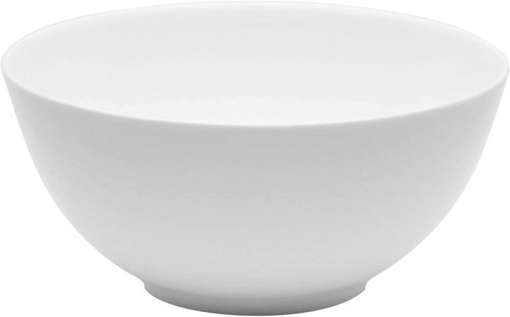 Time White Tall Cereal Bowl (Set 6) Off/White Solid Modern Contemporary Round Porcelain 6 Piece Dishwasher Safe Microwave - Diamond Home USA