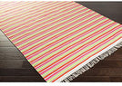 MISC Pepper Hand Woven Today Black Area Rug 5' X 8' Pink Graphic Kids Tween Acrylic Polyester Synthetic Latex Free Handmade