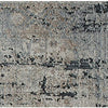 MISC Blue Navy Area Rug 5' X 8' Grey Bohemian Eclectic Polypropylene Latex Free Stain Resistant