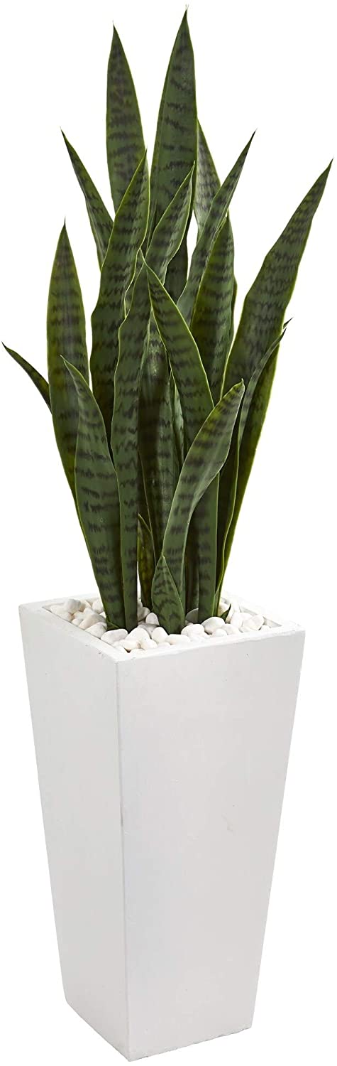 4' Artificial Plant White Tower