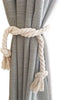 MISC Cotton Rope Curtain Tieback (Set 2) Beige Fabric Handmade