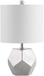 Lighting 18 inch Led Table Lamp Silver Modern Contemporary Transitional Nickel Bulbs Included Energy Efficient
