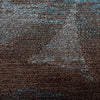 Wellington Eroded Circles Brown/Blue Area Rug (3'3"x5'3") Brown Geometric Ombre Mid Century Modern Contemporary Polypropylene Contains Latex Stain