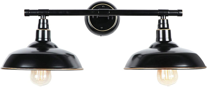 2 Light Outdoor Wall Mounted Lighting Imperial Black