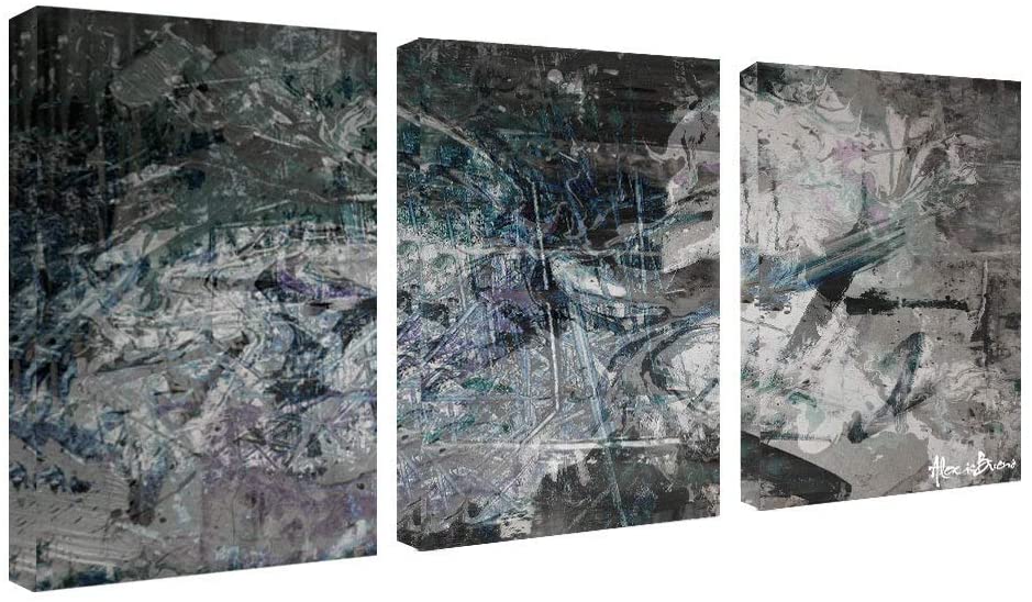 Abstract' Canvas Wall Art (3 Piece) Modern Contemporary Specialty - Diamond Home USA