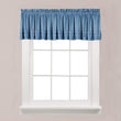 Forge Valance Smoke Blue Solid Farmhouse 100% Polyester