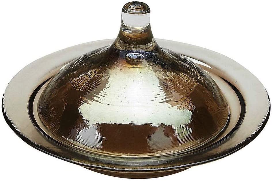 Smoke Covered Dish Gold Traditional Glass 2