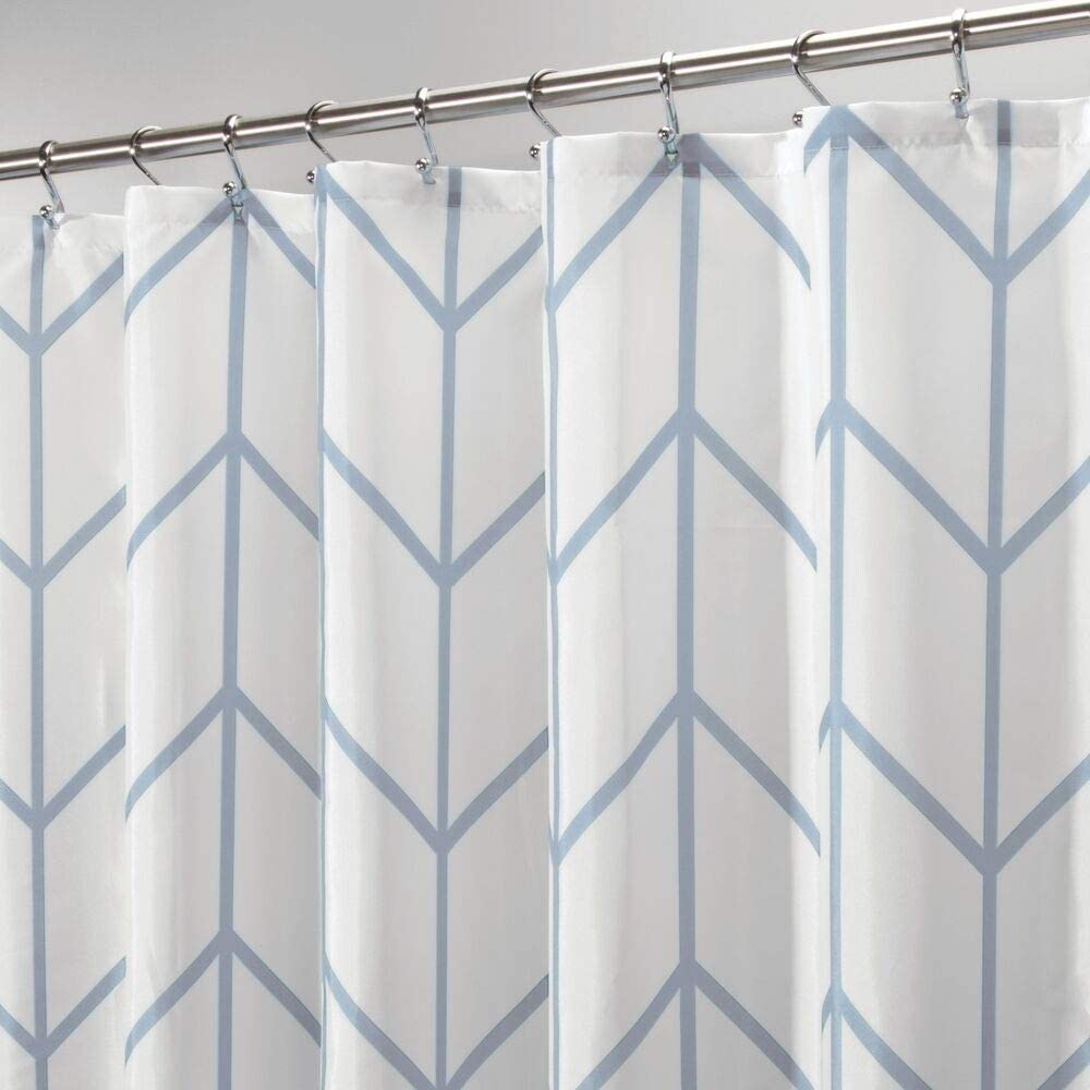 Easy Fabric Shower Curtain Reinforced Buttonholes