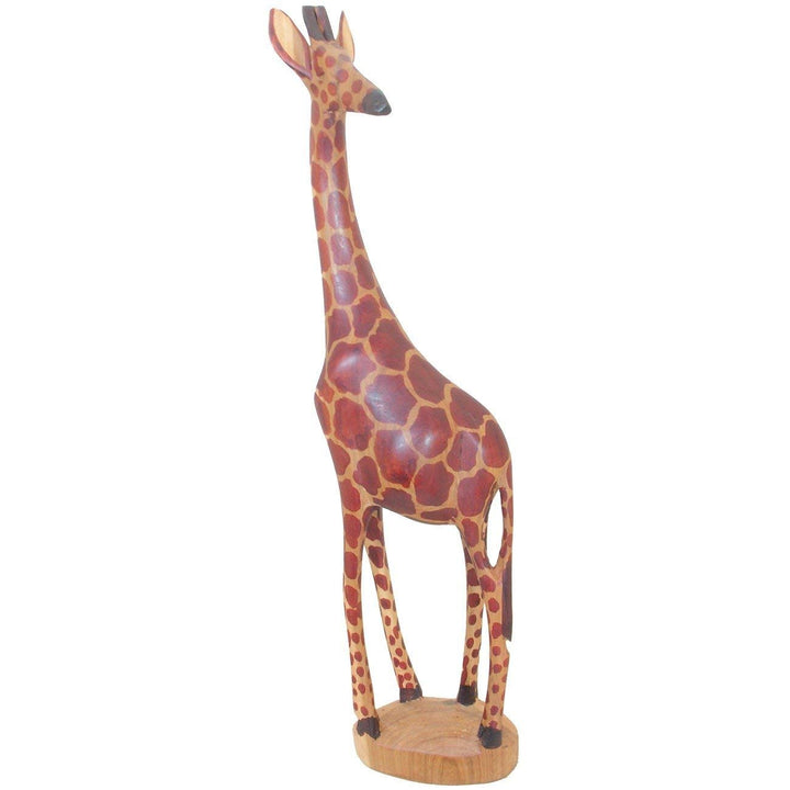 1 Piece Brown Tan Giraffee Pattern Statue Black Beige Safari