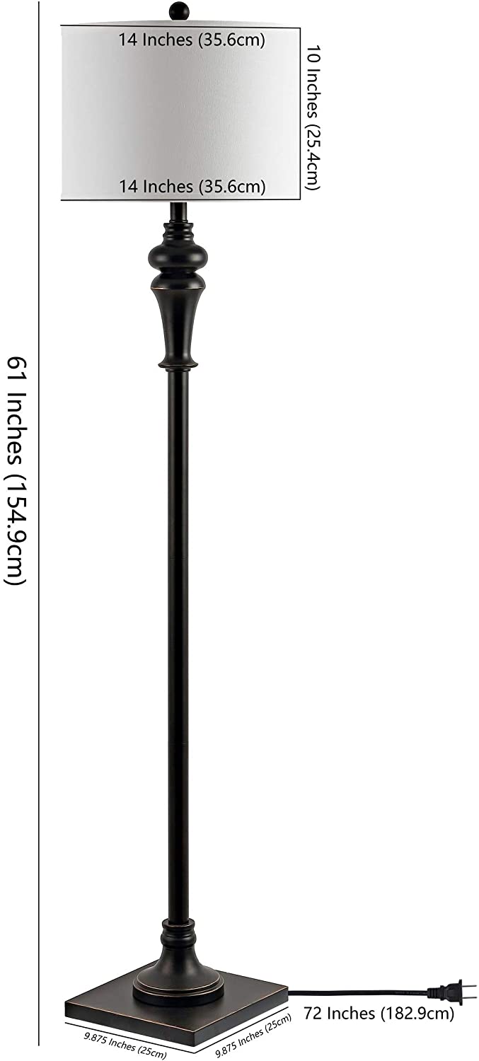 Lighting 61 inch Antique Black Led Floor Lamp 14" W X L 61" H Modern Contemporary Bulbs Included