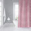 MISC X ray Shibori Fuchsia Shower Curtain by Pink Abstract Bohemian Eclectic Polyester