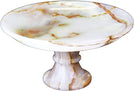 Multicolored Onyx Cake Stand Color Modern Contemporary Marble Handmade