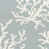 MISC Hand Woven Hornet Powder Blue Wool Area Rug 2'6" X 8' Runner Abstract Latex Free Handmade