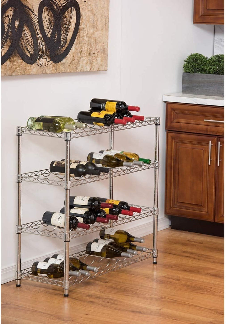 Ecostorage Wine Rack Silver Metal