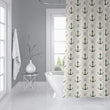 MISC Anchor Chief Green Shower Curtain by 71x74 Green Geometric Nautical Coastal Polyester
