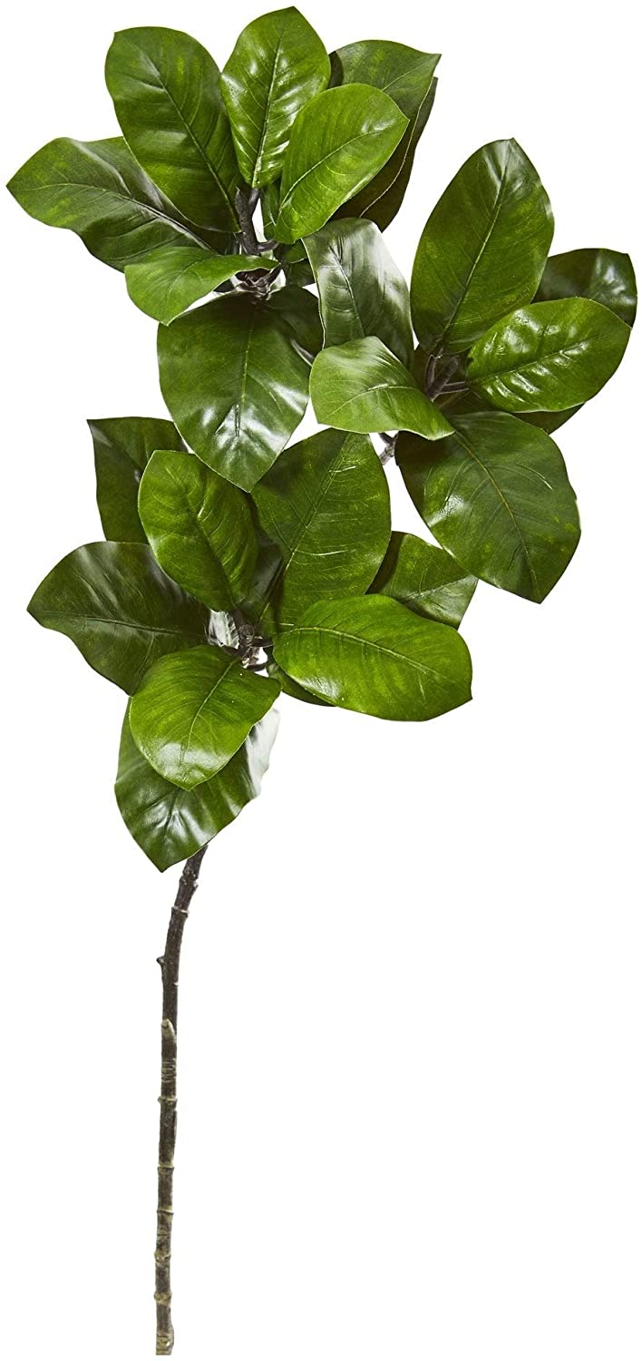 35" Magnolia Leaf Artificial Spray Plant (Set