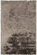 Hand Woven Grey Solid Soft Plush Shag Area Rug 2' X 3' Casual Rectangle Polyester Synthetic Latex Free Handmade