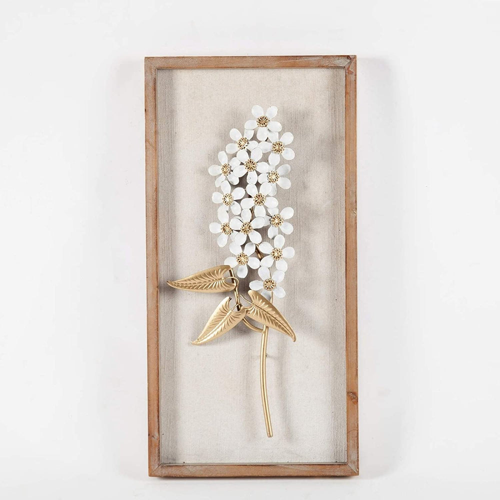 Set 2 Flower Wall Plaque Modern Contemporary - Diamond Home USA